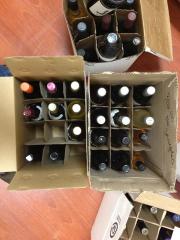 The latest shipment of wine test bottles from Wine Of the Month (fb.me/Y1fT4dy9). Winemakers are increasingly capping wines instead of corking.